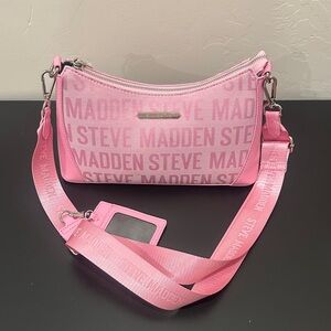 Steve Madden Light Pink Logo Crossbody Bag
